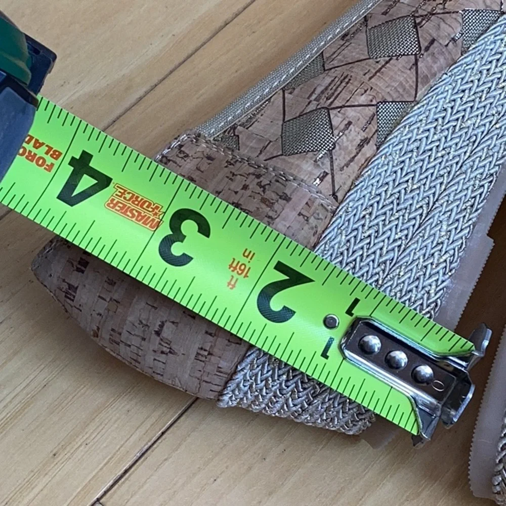 Sesto Meucci made in Italy Mabyn Cork Patterned Wedges. Women’s size 9